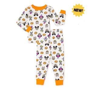 Mickey Mouse And Friends Halloween Boy/Girl Unisex Cotton Pajama Set 2 Piece